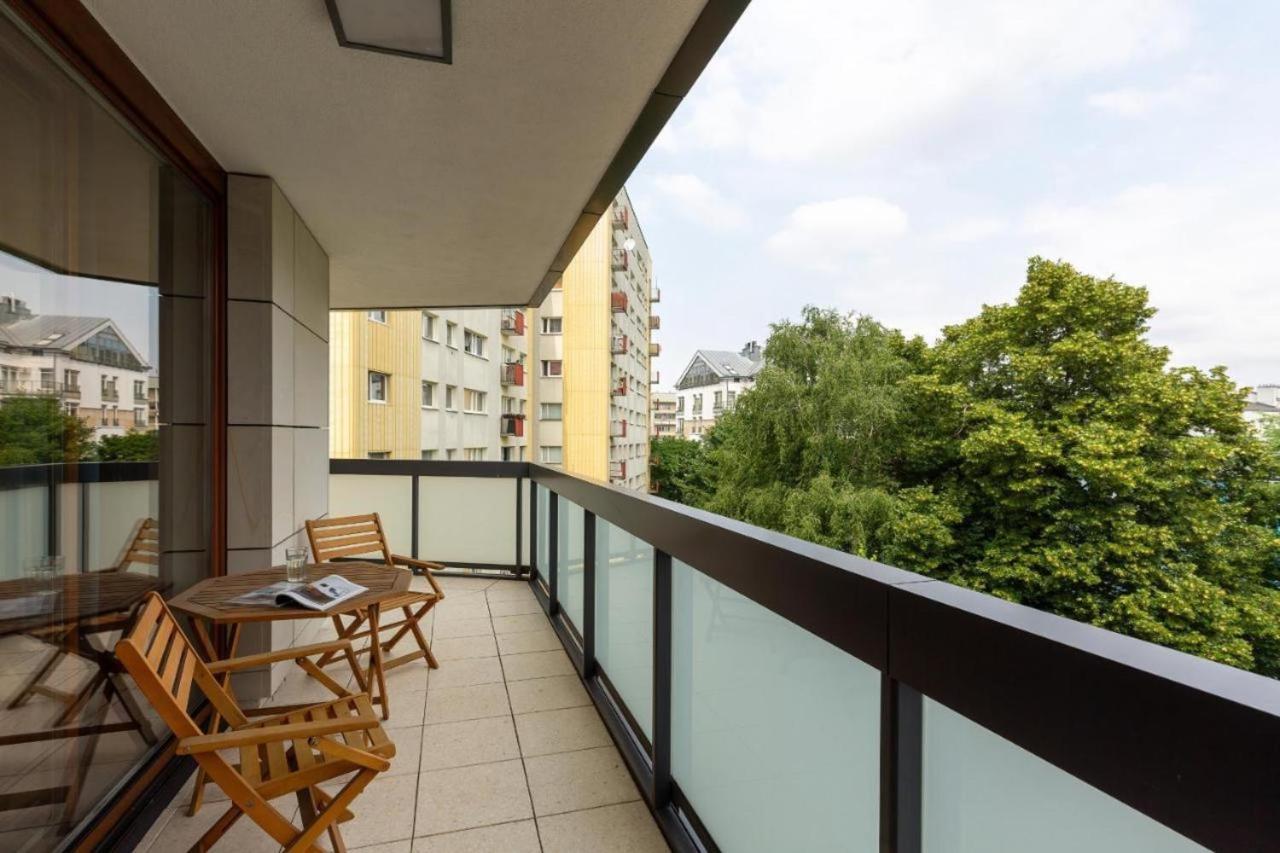 Modern Apartment Near Hilton Warschau Buitenkant foto